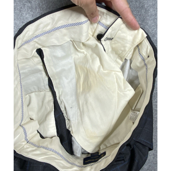 Brooks Brother Explorer Regent Suit 40S Jacket 34 x 30 Pants Grey Windowpane - Picture 14 of 16